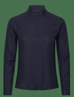 W Houndstooth 1/4 Zip - Underställströjor