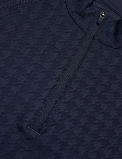 W Houndstooth 1/4 Zip - Underställströjor