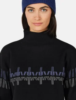 W PATTERNED TN SWEATER - Stickat