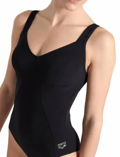 W VERTIGO ONE PIECE R BLACK - Baddräkter