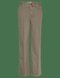 Wide leg jeans with belt detail - Vida byxor