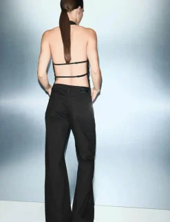 Wide leg jeans with rhinestones - Vida byxor