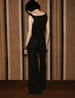 Wide leg paisley-print jeans - Vida byxor