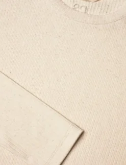 Wide Rib Long Tee Merci - Långärmade tröjor