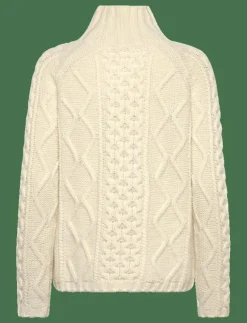 Wool Cable Knit Sweater - Polotröjor