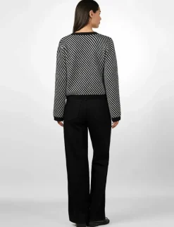 YASCHARLA LS SEQUIN KNIT CARDIGAN - Koftor