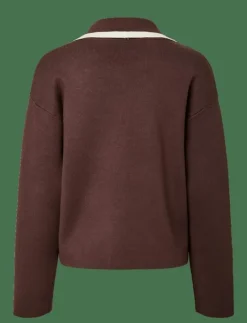 YASJOSIE LS BOW KNIT TOP - Stickat