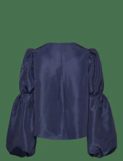 Zoey double pouf sleeve blouse - Långärmade blusar