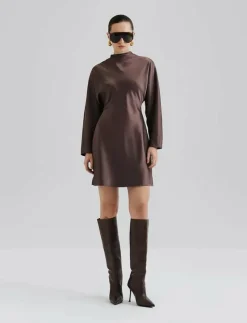 Zora Barrel Long Sleeve Mini dress - Korta klänningar